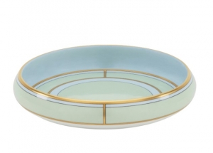 Ginori Diva Verde Round Change Tray - 6.85"